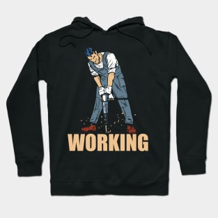 Working tee design birthday gift graphic Hoodie